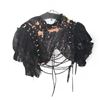 Image 2 : Gothic Costume Set with Feather Accessories & Vest - Film/TV Wardrobe