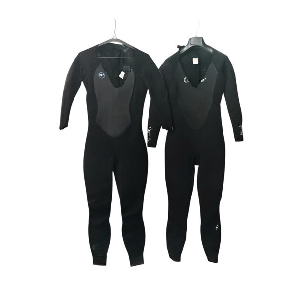 Full Wetsuits (2) - Black Surf/Water Gear - Film/TV Wardrobe