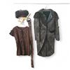 Image 1 : Distressed Period Costume Coat with Shirt, Hat & Belt Props - Film/TV Wardrobe