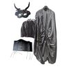 Image 1 : Fantasy Costume Dress with Cape, Corset & Horned Mask - Film/TV Wardrobe