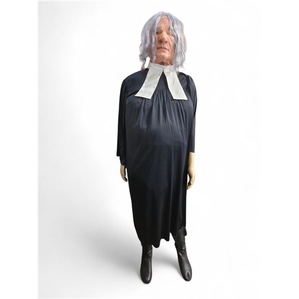 Film Production Prop Life-Size Female Character Mannequin in Black Costume Wardrobe - From Witch Sho
