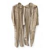 Image 1 : Pair of Vintage Tan Aviation/Coverall Flight Suits with Zip Front & Utility Pockets - Film/TV Wardro