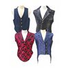 Image 1 : Assorted Formal & Brocade Style Vests - Patterned Dress Waistcoats (4 Pieces) - Film/TV Wardrobe