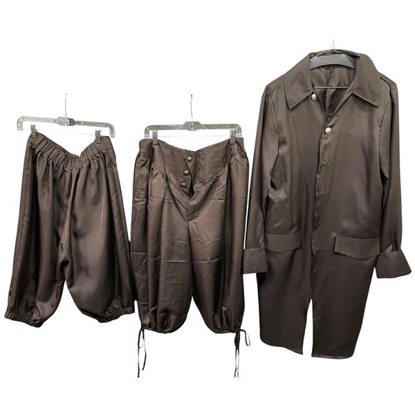 Lot of Brown Costume Apparel - Button Jacket & Knickerbocker Pants (Theatrical/Period Style)