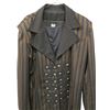 Image 3 : Lot of Theatrical Costume Pieces - Striped Military-Style Coat with Decorative Buttons & Feathered H