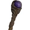 Image 1 : Decorative Fantasy Wizard Staff with Faux Crystal Top - Film/TV Wardrobe