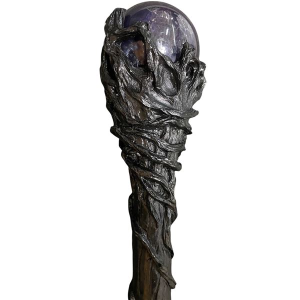 Decorative Fantasy Wizard Staff with Faux Crystal Top - Film/TV Wardrobe