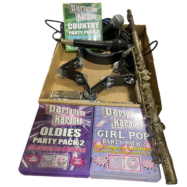 Karaoke CDs, Microphones, Tambourines & Accessories