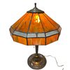 Image 1 : Amber Stained Glass Pendant Lamp