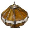 Image 5 : Amber Stained Glass Pendant Lamp