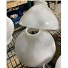 Image 2 : Assorted Milk Glass Lamp Shades (3)