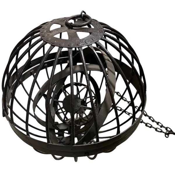 Industrial Metal Orb Light Fixture Frame