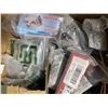 Image 5 : 3 Boxes of Misc - Sconces, Door Sweeper, Door Bell, Iron Flip Latch, Etc.
