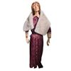 Image 1 : Female Mannequin with Burgundy Dress & Faux Fur Stole - From Witch Show