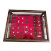 Image 3 : Wooden Display Case with Glass Panel, H6" x W22.5" x 17"