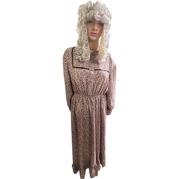 Female Mannequin with Period Wig & Floral Dress - From Witch Show