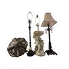 Image 1 : Group of 4 Various Lamps, Etc.