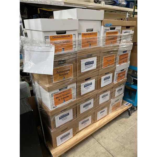 Large Group of Misc Set Dec - Assorted Hair Accessories, Gardening Gloves, Mens Socks, Mens T-Shirts