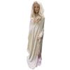 Image 3 : Full-Size Female Mannequin with Blonde Wig & Cream Hooded Costume Robe Display Ensemble
