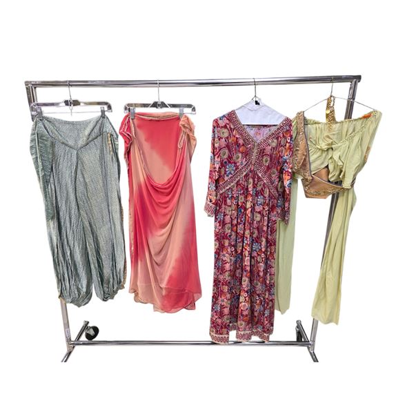 Lot of Assorted Dresses Including Floral, Ombre & Embellished Styles