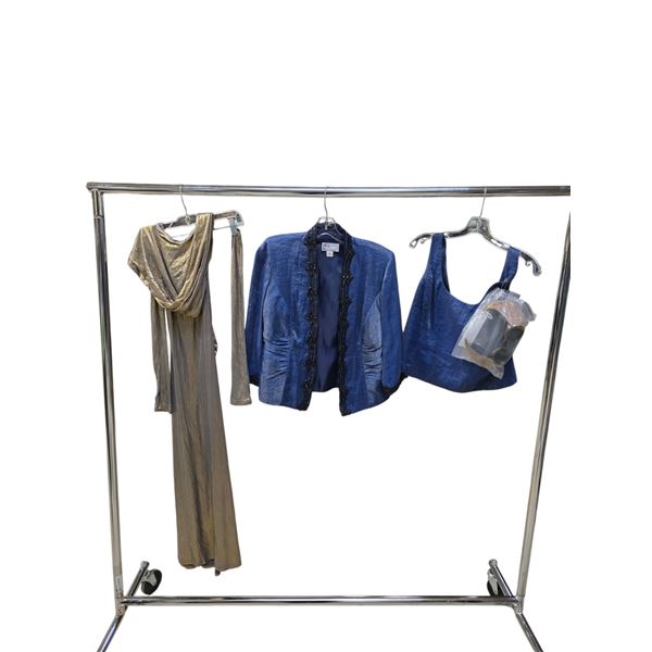 Lot of Assorted Formal Wear Including Dress, Jacket & Top