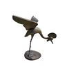 Image 2 : Lot of Brass Bird Sculptures & Decorative Metal Fireplace Ash Bin
