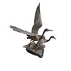 Image 3 : Lot of Brass Bird Sculptures & Decorative Metal Fireplace Ash Bin