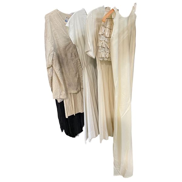 Assorted Cream & Beige Dresses, Tops & Skirt Lot - Film/TV Wardrobe