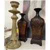 Image 4 : Assorted Decorative Vases, Candlestick & Etc.
