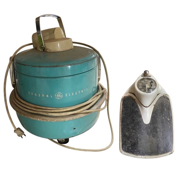 Vintage Scale and Old School General Electric Vacuum