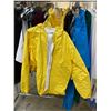 Image 4 : Full Rack of Misc Set Dec Clothing - Doctor Shirts, Yellow Raincoat, School Sweaters, Etc.