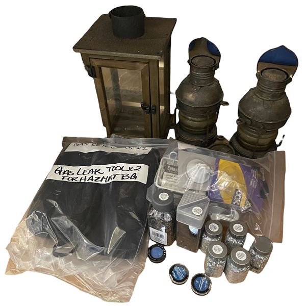 Group of Misc Set Dec - Lanterns, Witch Hats, Glitter, Etc.