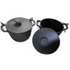 Image 1 : Set Dec Pair of Black Cast Iron Dutch Ovens