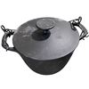 Image 3 : Set Dec Pair of Black Cast Iron Dutch Ovens
