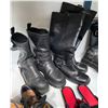 Image 2 : Group of Assorted Black Boots and Dress Shoes