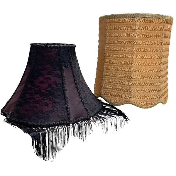 Group of 2 Lamp Shades (H11" & 16")