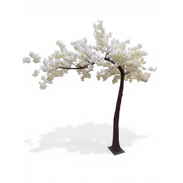 Life-Sized Artificial White Cherry Blossom Tree