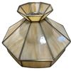 Image 3 : Vintage Cream and Caramel Slag Glass Lampshade