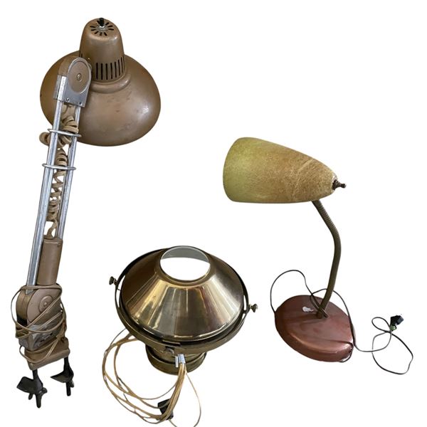 Assorted Vintage Metal Lighting