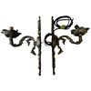 Image 2 : Pair of Ornate Single-Light Wall Sconces