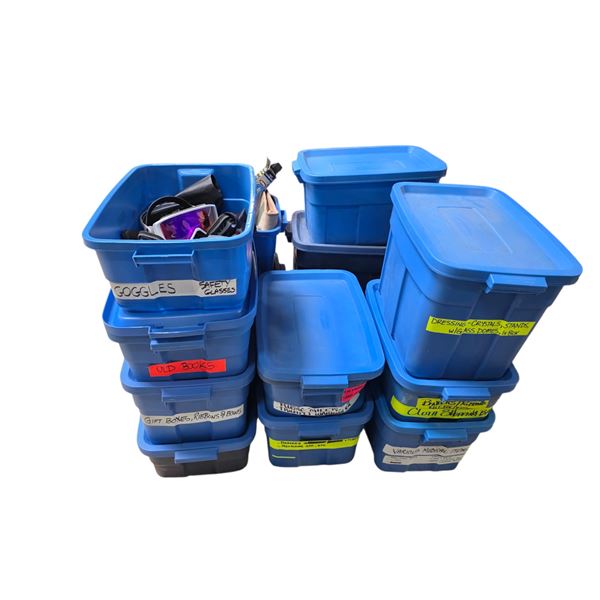 Pallet of Assorted Set Dec Includes Goggles, Books, Medical Items, and More