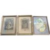 Image 1 : Group of 3 Framed Vintage Prints