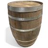 Image 1 : Large Wooden Wine Barrel Set Dec, H29" x 18"