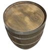 Image 2 : Large Wooden Wine Barrel Set Dec, H29" x 18"