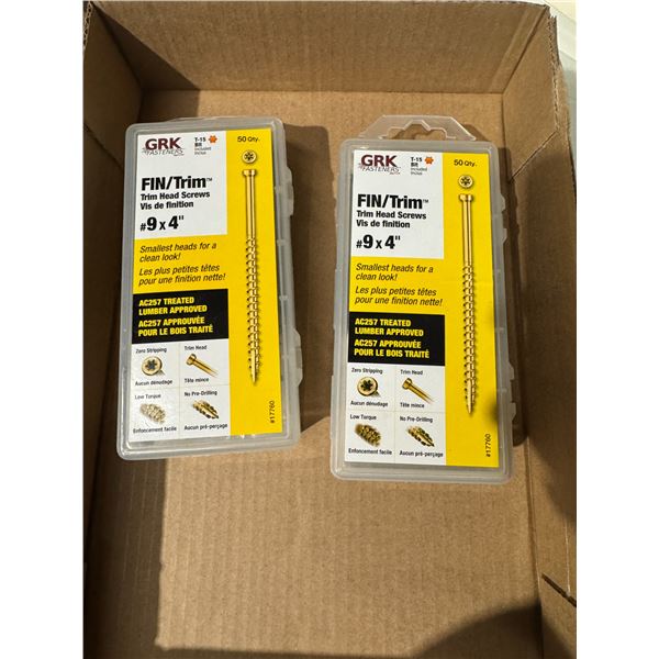 Trim head screws
