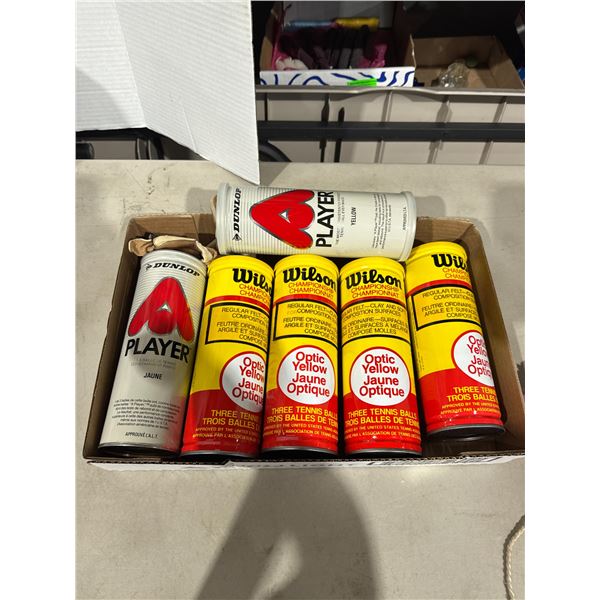 Dunlop and Wilson, tennis balls