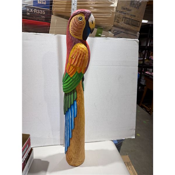 Carved parrot