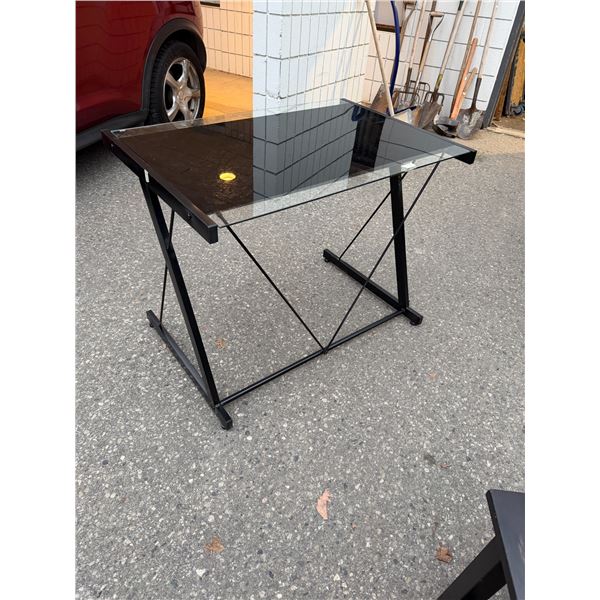 Glass desk