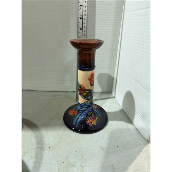 Signed Moorcroft Candle Holder