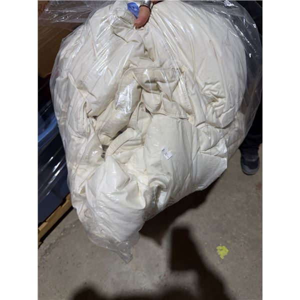 Down filled comforter queen